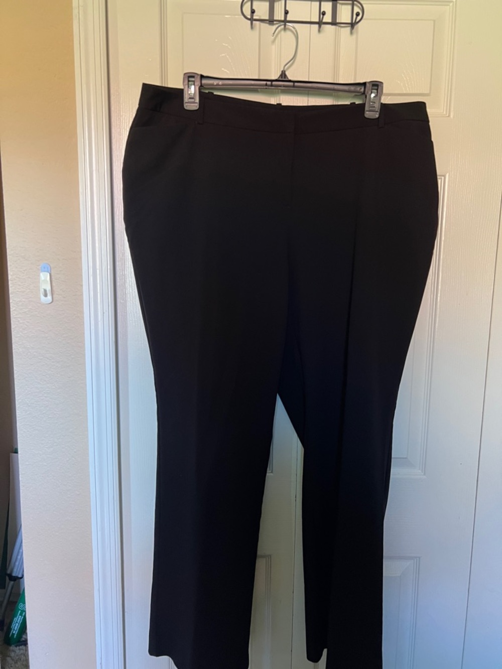 Women's Black Straight-Leg Dress Trousers